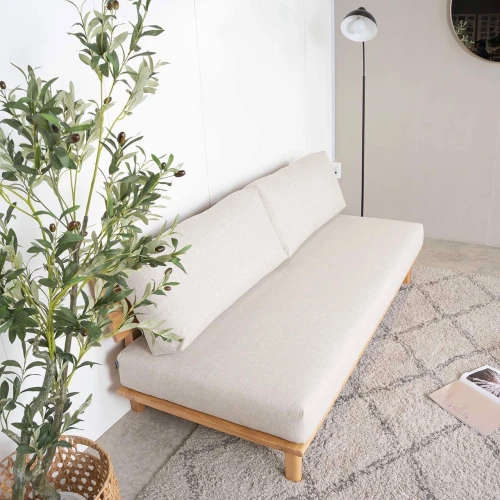 Ghế Sofa Gỗ Cao Su Tự Nhiên